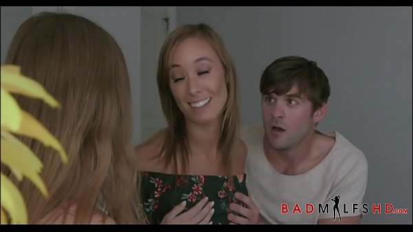 Asian MILF Step Mom Christy Love And Hot Teenage Step Stepdaughter Family Threesome With Bf