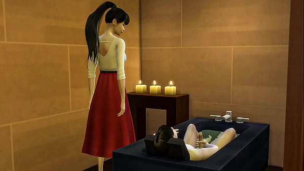 Asian Mom Helping Sonny Masturbate In The Bath || Mommy Catches Her Sonny Masturbating