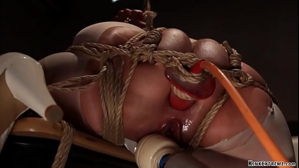 Asian nurse assfucking fucked in suspension