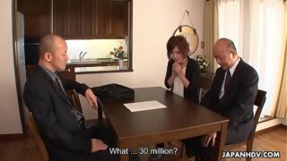 Asian mega-slut has to fuck to save her currency grabbing hubby