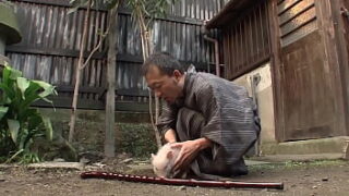 The trainee cook gets horny and is pleased with a hitachi by the chef