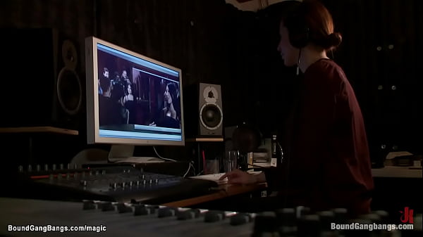 Blackmailed Asian super-bitch group fucked