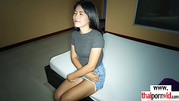 Inexperienced asian MILF hooker fucking a tourist hard milky manstick