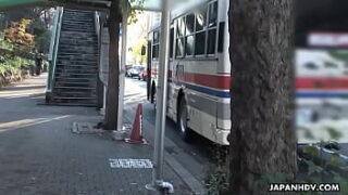 Asian teenie gets annihilated in the hijacked bus